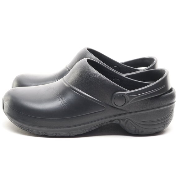 Easy Works by easy street Rubber Mules Clogs Women 7 Black - Picture 7 of 17